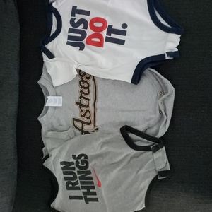Nike/astros onsie